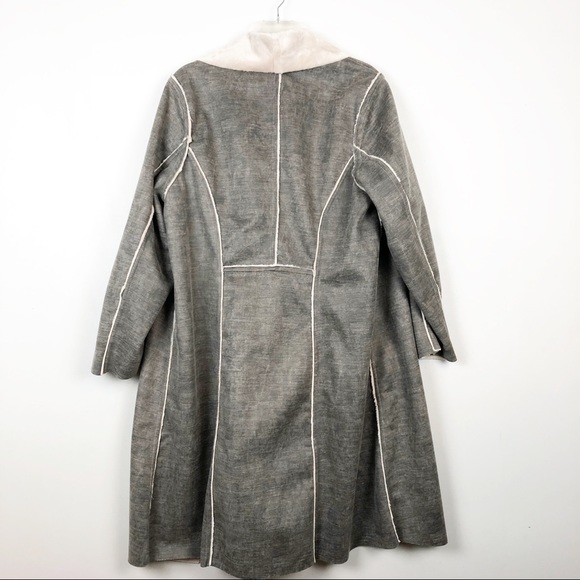 NWT Anthropologie Camilla Sueded Sherpa Jacket. - Picture 6 of 9